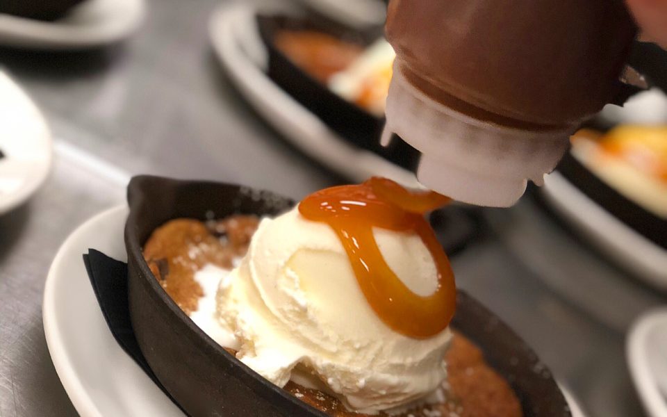 FRESH BAKED SKILLET COOKIE