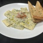 TRUFFLED MUSHROOM + MASCARPONE RAVIOLI