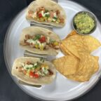 AL PASTOR CHICKEN TACOS + CHIPS